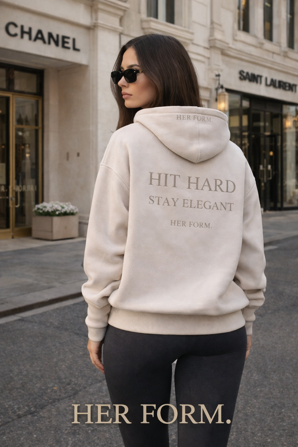 HER FORM Hoodie - Cream